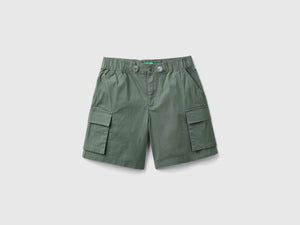 Bermuda cargo in cotone stretch