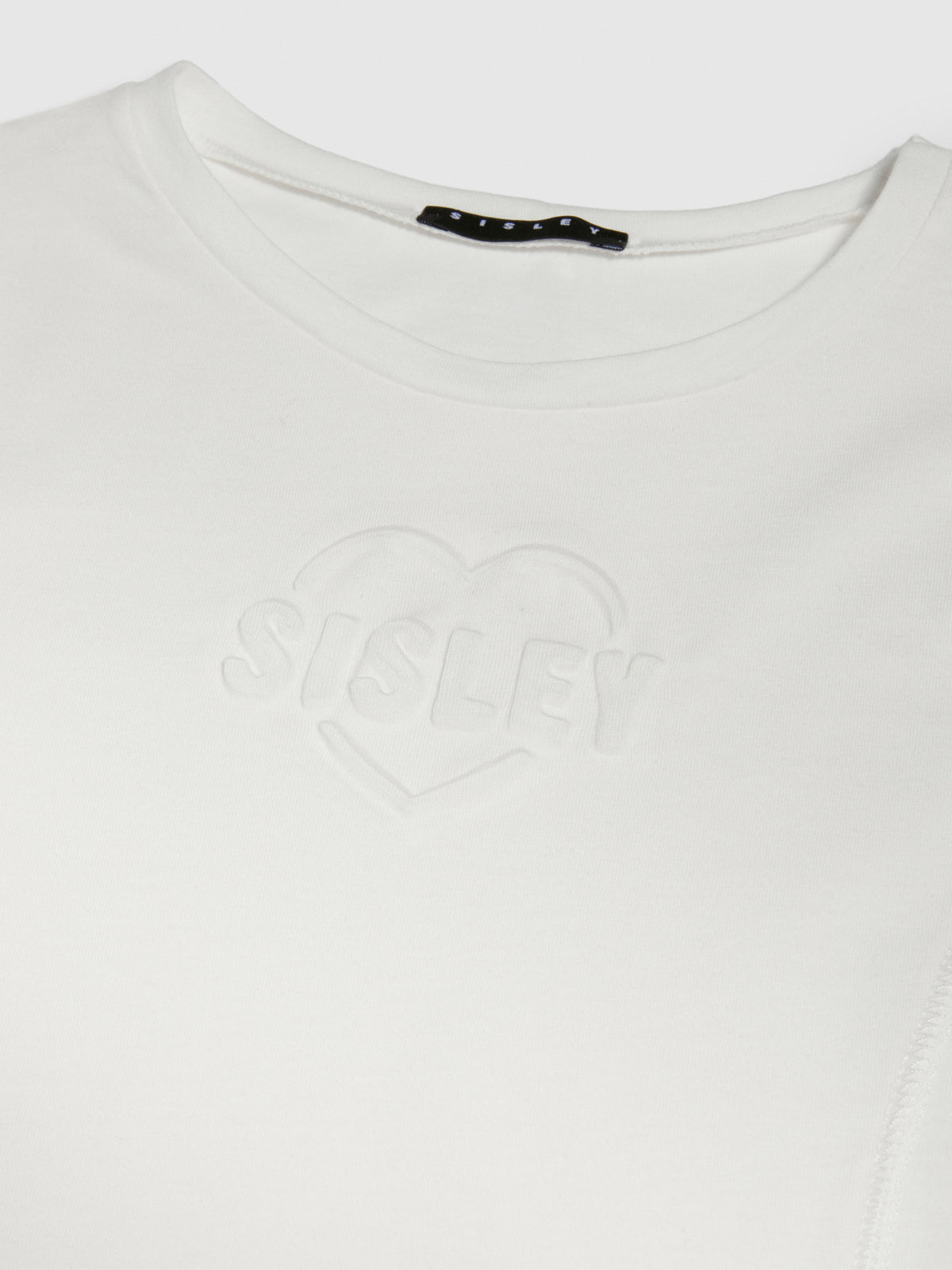 T-shirt con stampa a rilievo