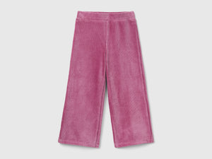 Pantaloni ampi in ciniglia