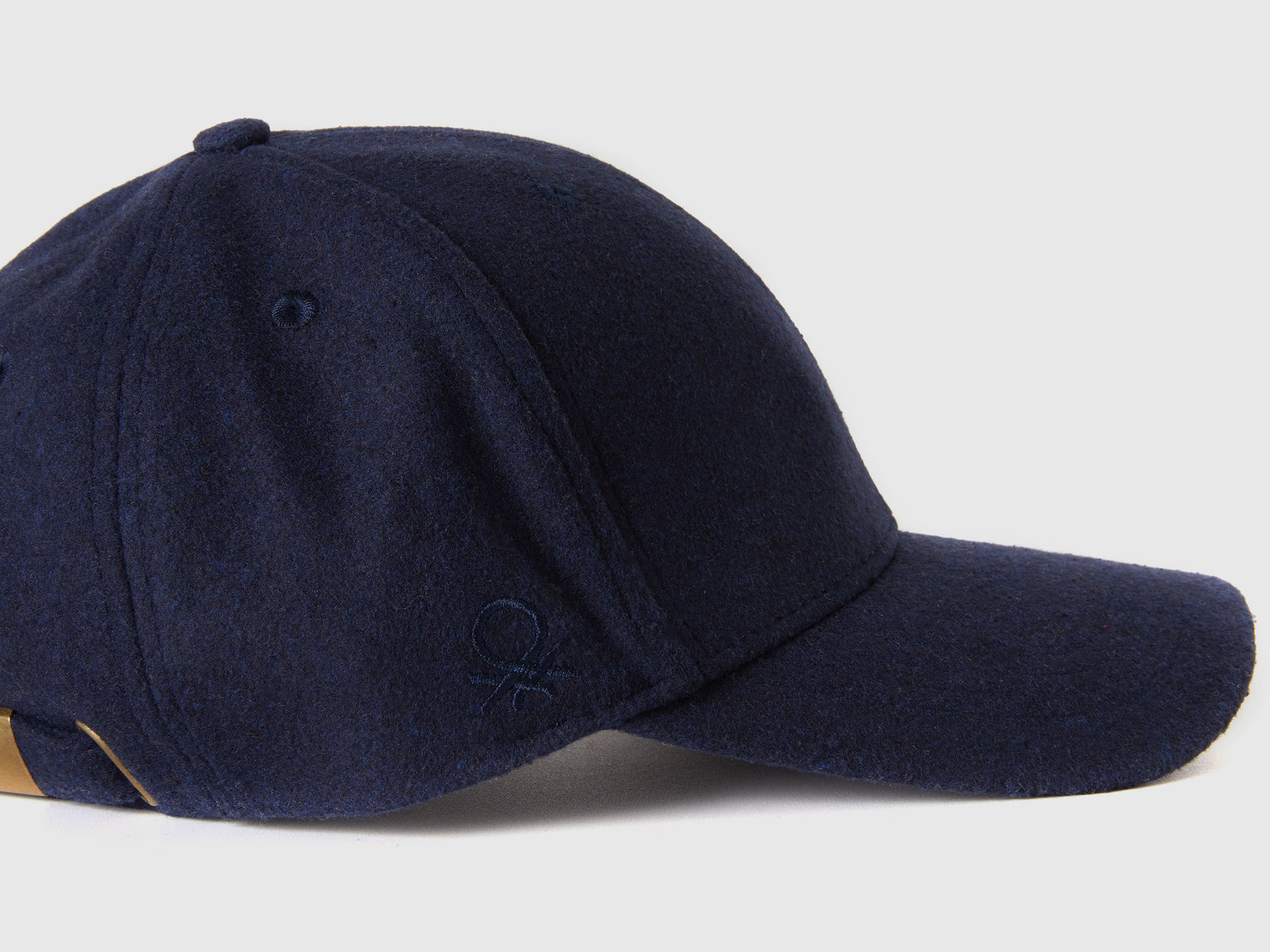 Cappello con visiera in panno da donna blu scuro 4 | Benetton Outlet