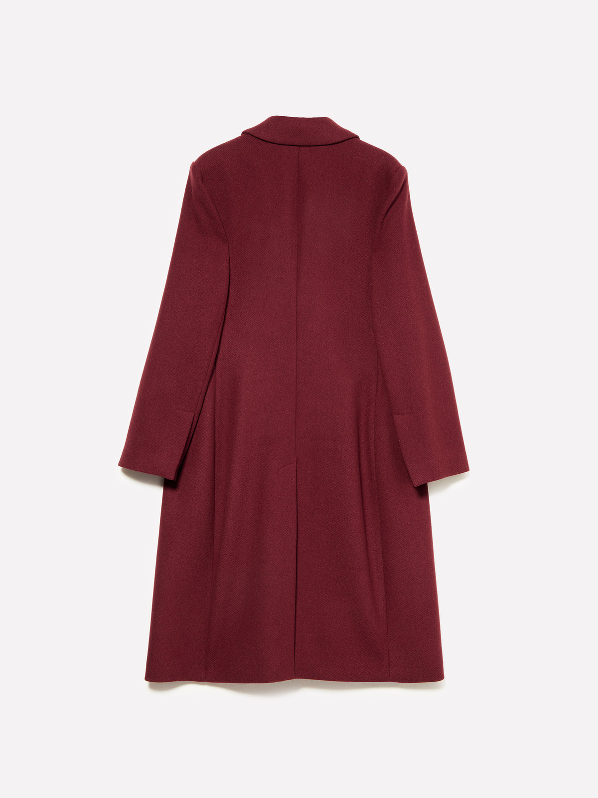Cappotto monopetto mattone