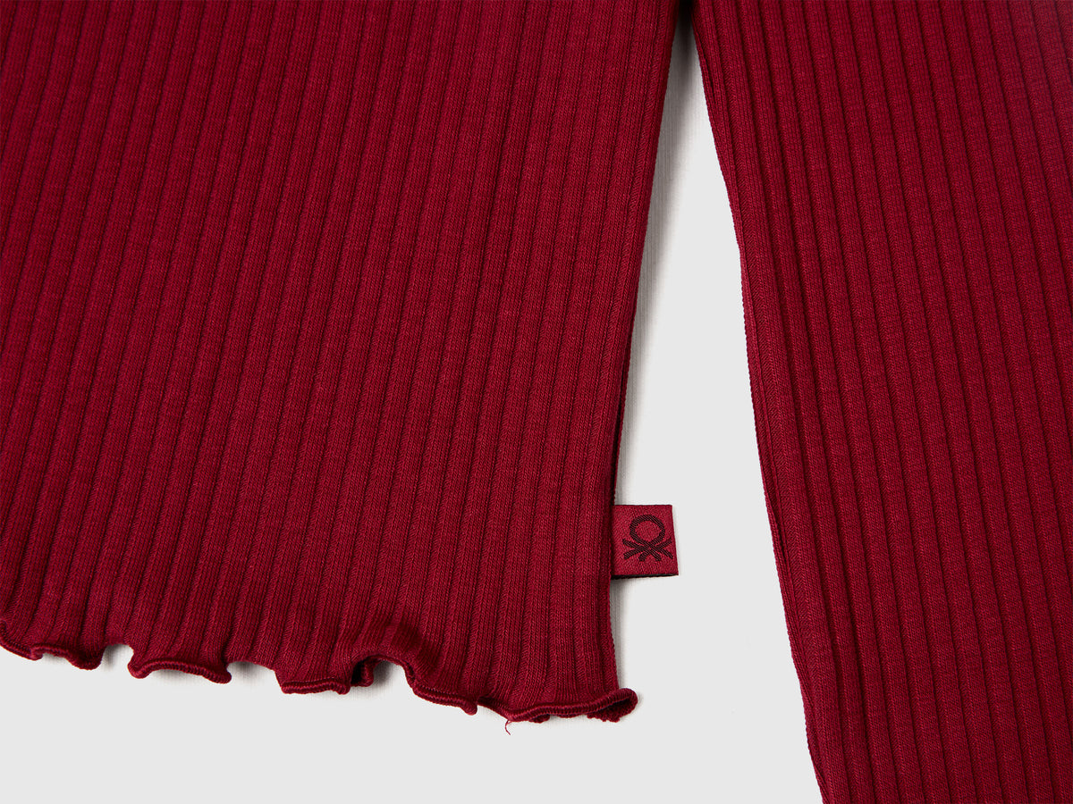 Maglietta slim fit in cotone stretch