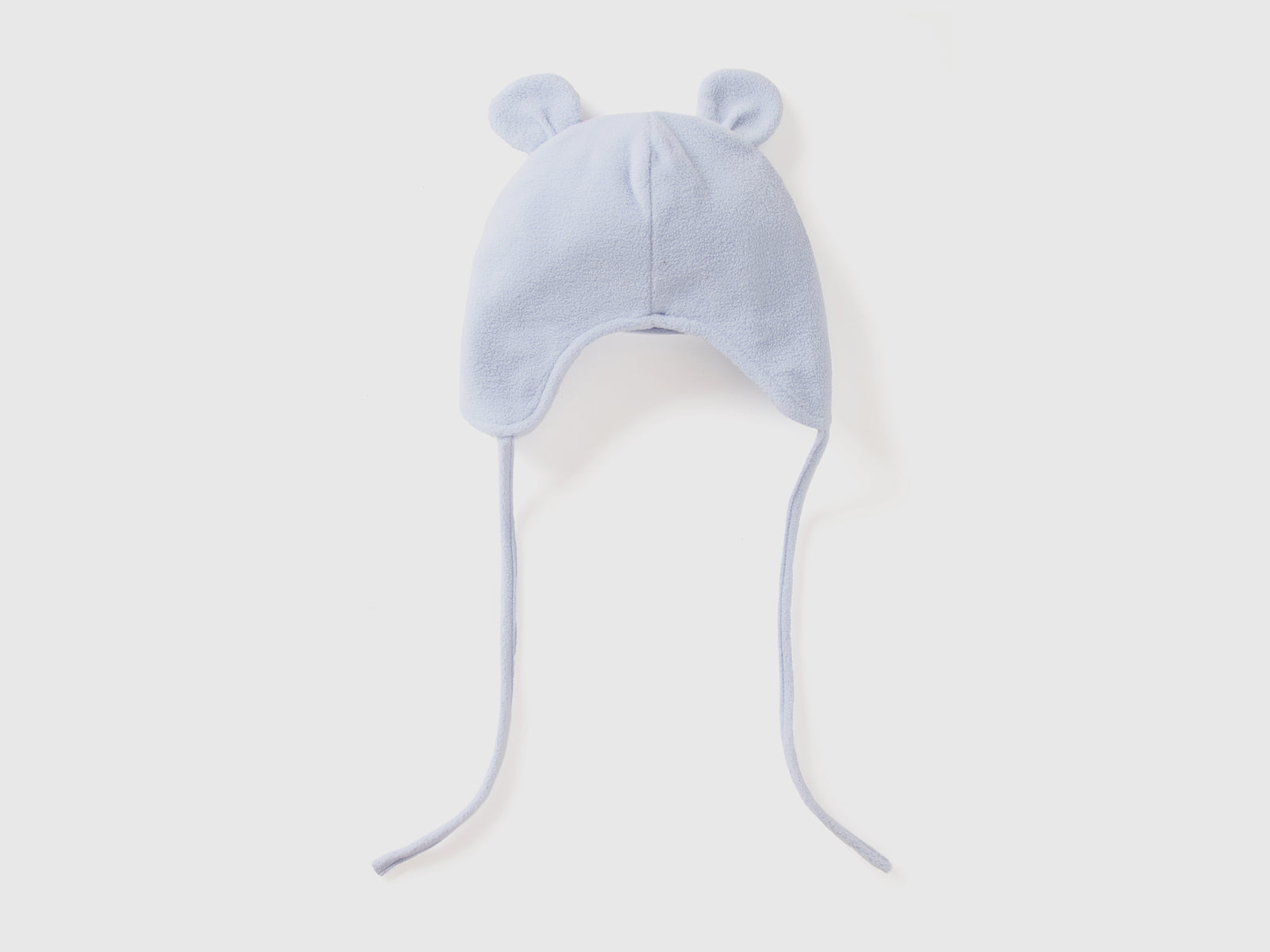Cappello con paraorecchie in pile da neonato celeste 2 | Benetton Outlet
