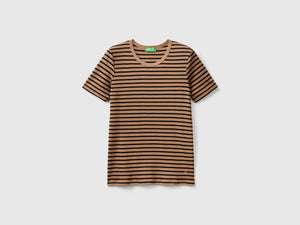 T-shirt girocollo a righe