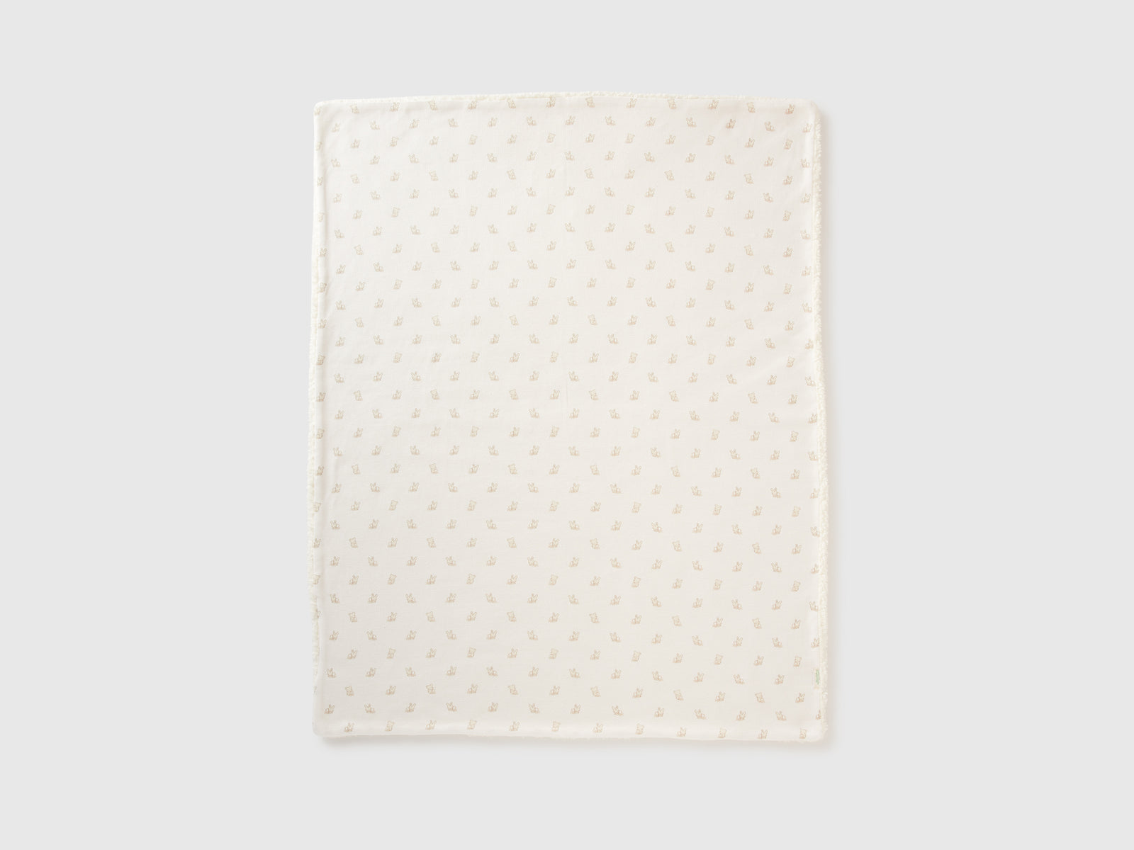 Coperta effetto orsetto da neonato bianco panna 2 | Benetton Outlet