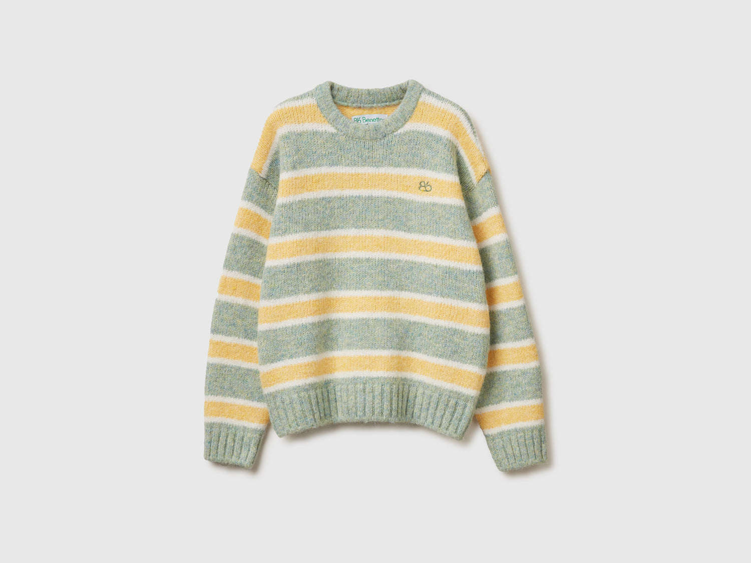 Maglione a righe da donna giallo | Benetton Outlet