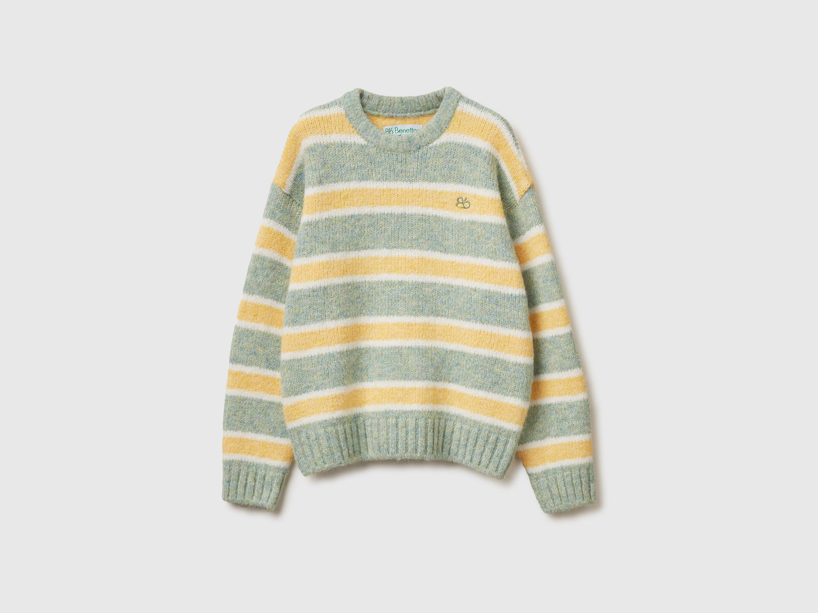 Maglione a righe da donna giallo | Benetton Outlet