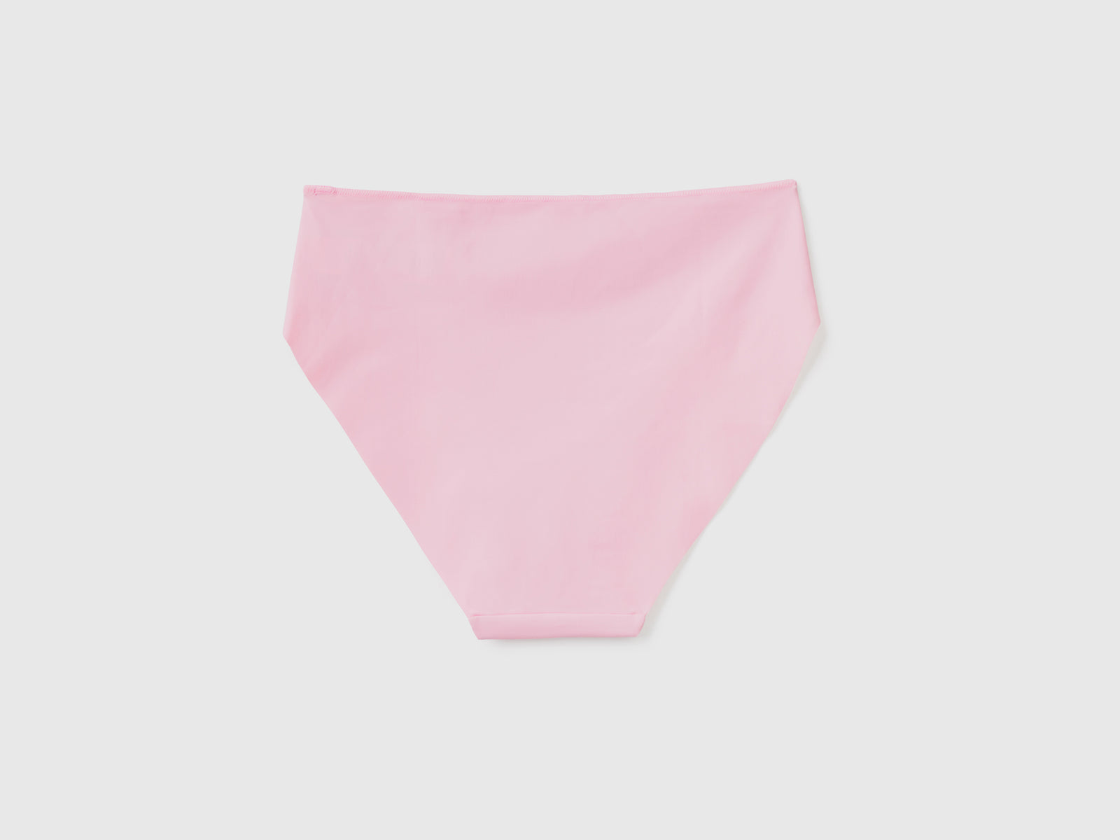 Mutande dal taglio basico in tessuto elasticizzato con bordi a taglio vivo da donna rosa 2 | Benetton Outlet