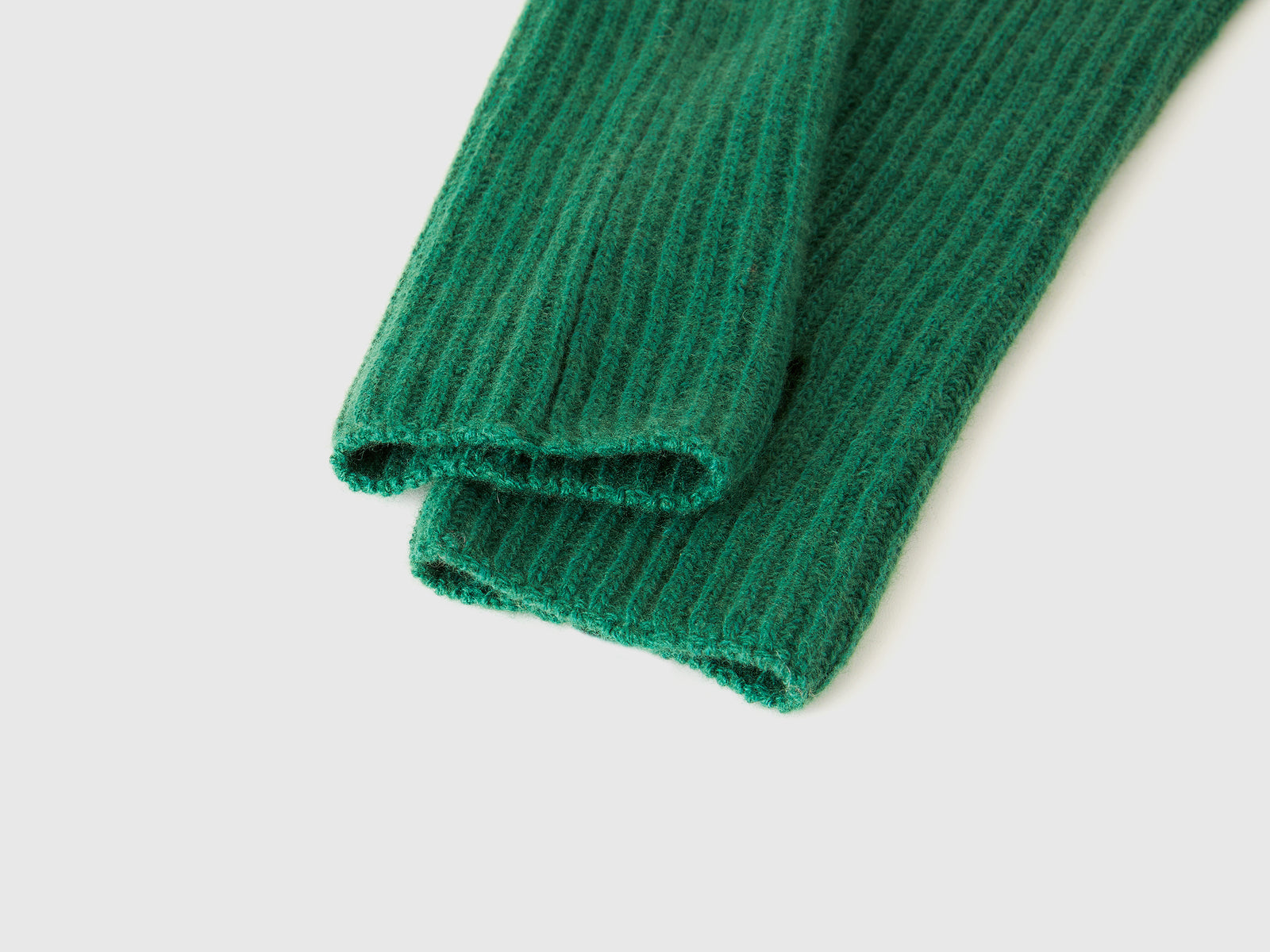 Manicotti in misto lana da donna verde 3 | Benetton Outlet