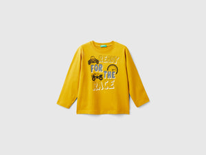 T-shirt con stampa in caldo cotone bio