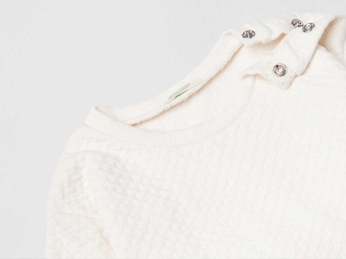 Felpa chiusa jacquard