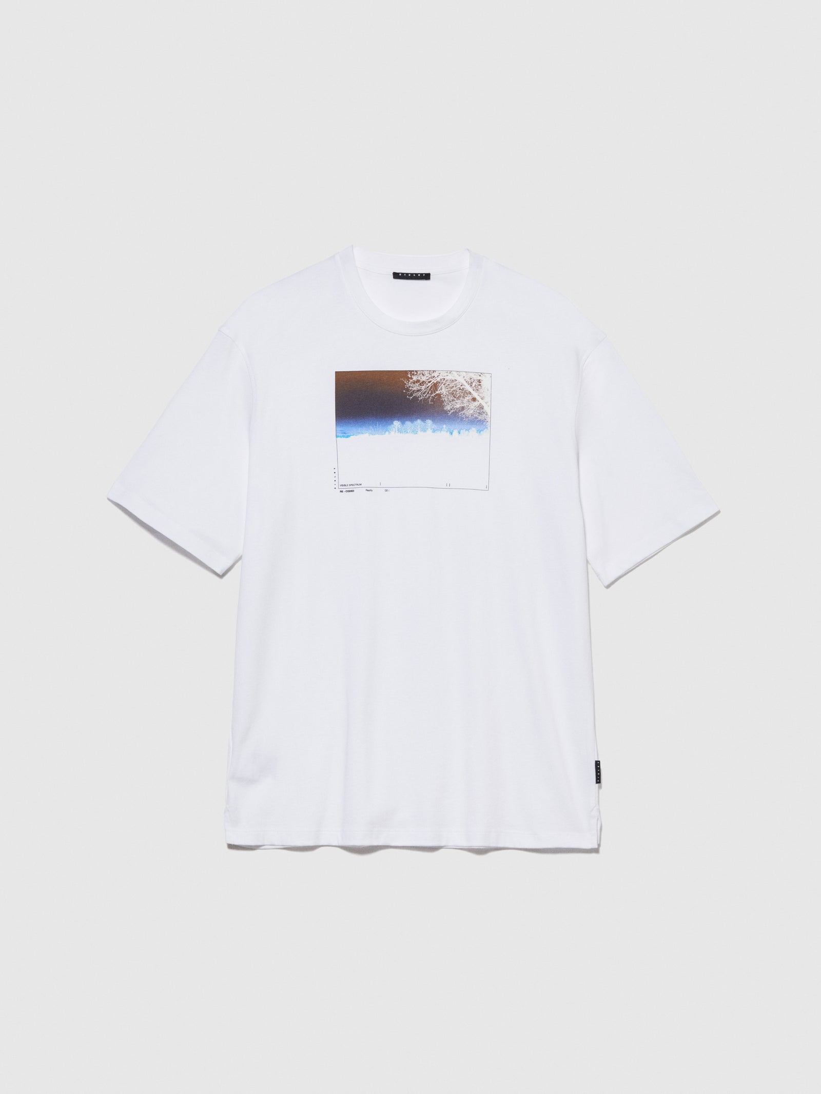 T-shirt con stampa fotografica da uomo bianco | Sisley Outlet