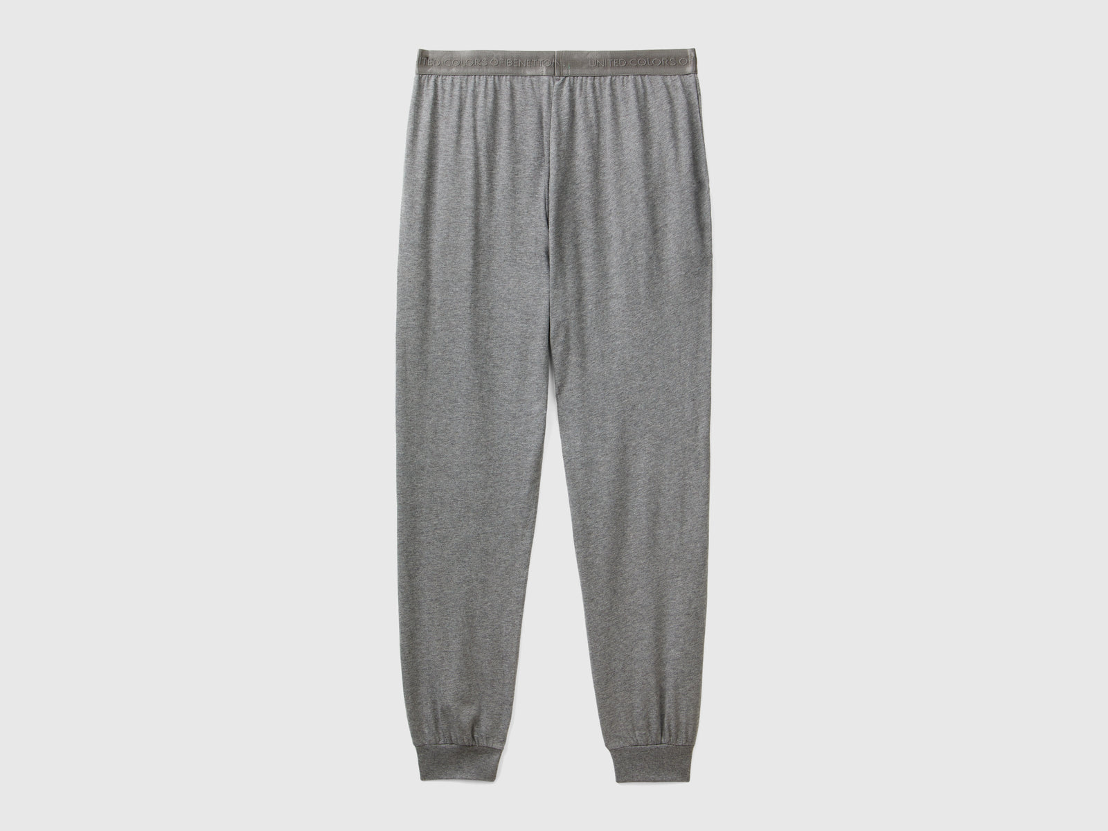 Pantaloni in puro cotone da donna grigio scuro 2 | Benetton Outlet