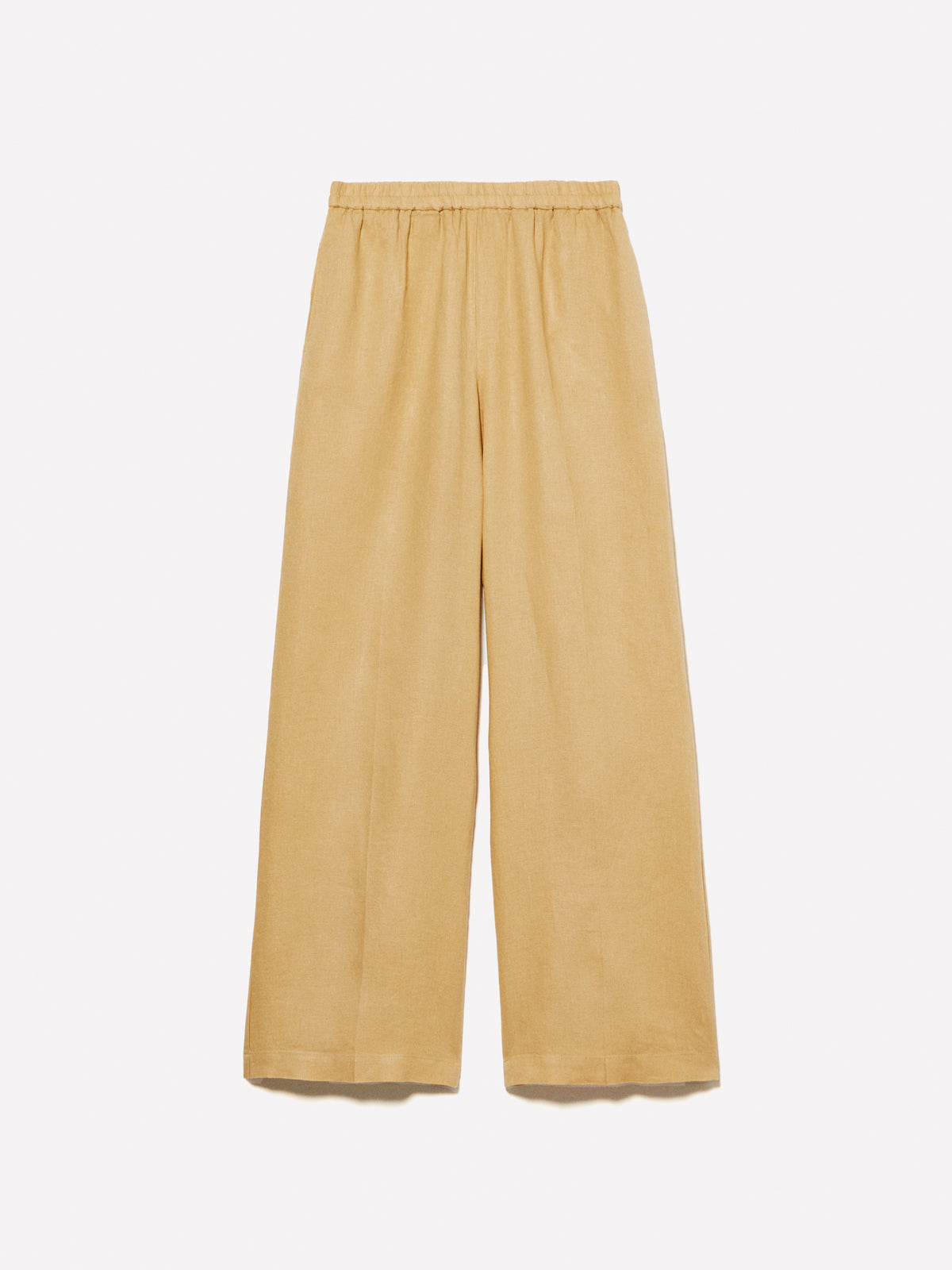 Flare fit trousers in 100% linen