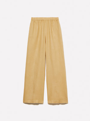 Flare fit trousers in 100% linen