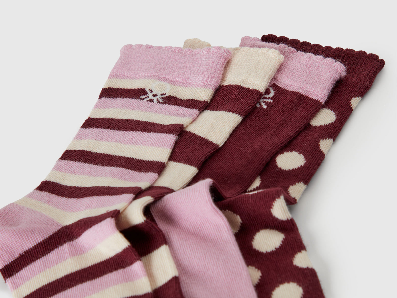 Quattro paia di calzini fantasia da bambino multi-color 2 | Benetton Outlet