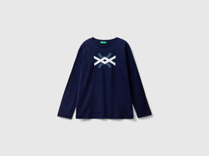 T-shirt manica lunga in cotone bio