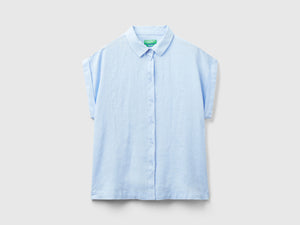 Camicia boxy fit in puro lino
