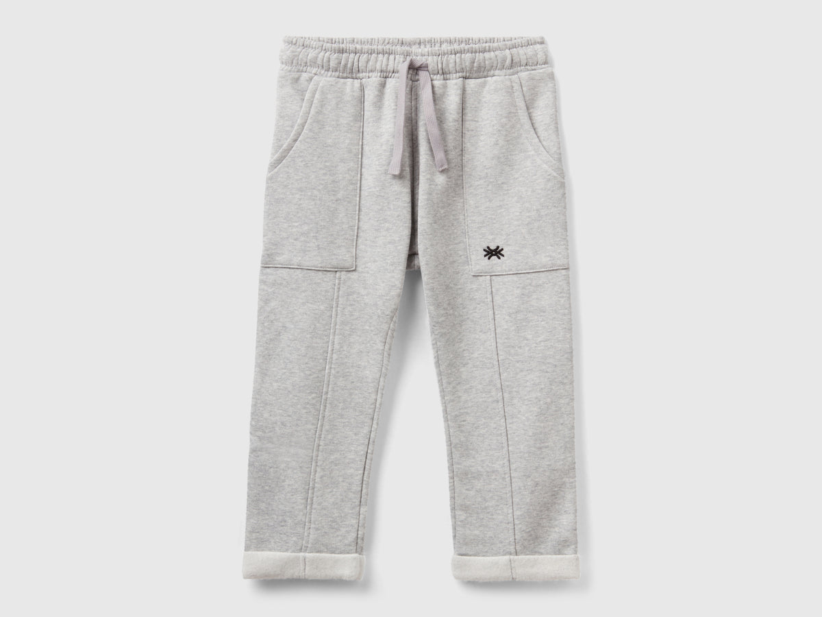 Pantaloni in calda felpa con coulisse