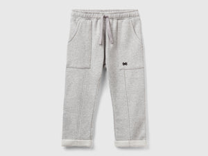 Pantaloni in calda felpa con coulisse