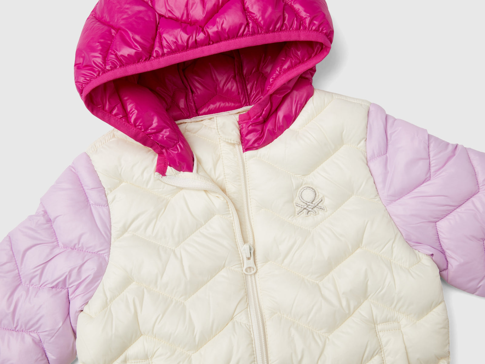 Padded jacket with hood da bimba multi-color 3 | Benetton Outlet