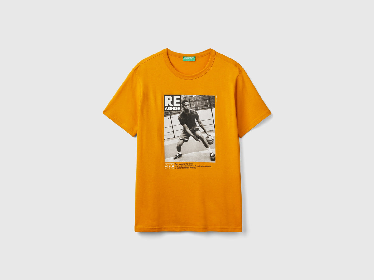 T-shirt regular fit in cotone bio