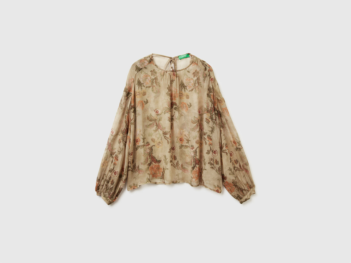 Blusa fluida floreale