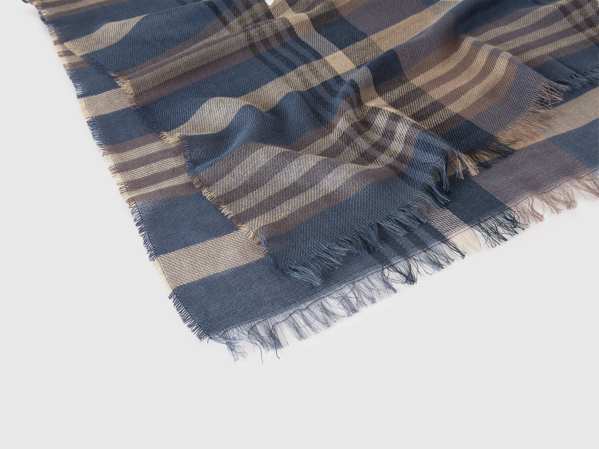 Sciarpa a quadri jacquard