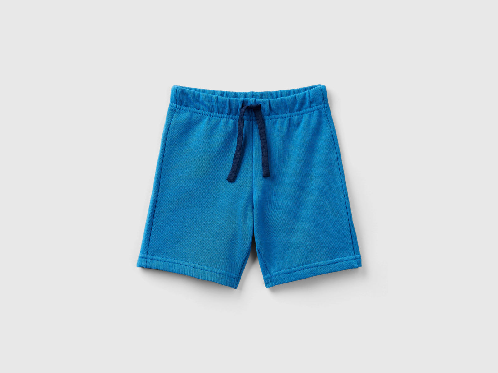 Bermuda in felpa 100% cotone bio da bimbo blu | Benetton Outlet