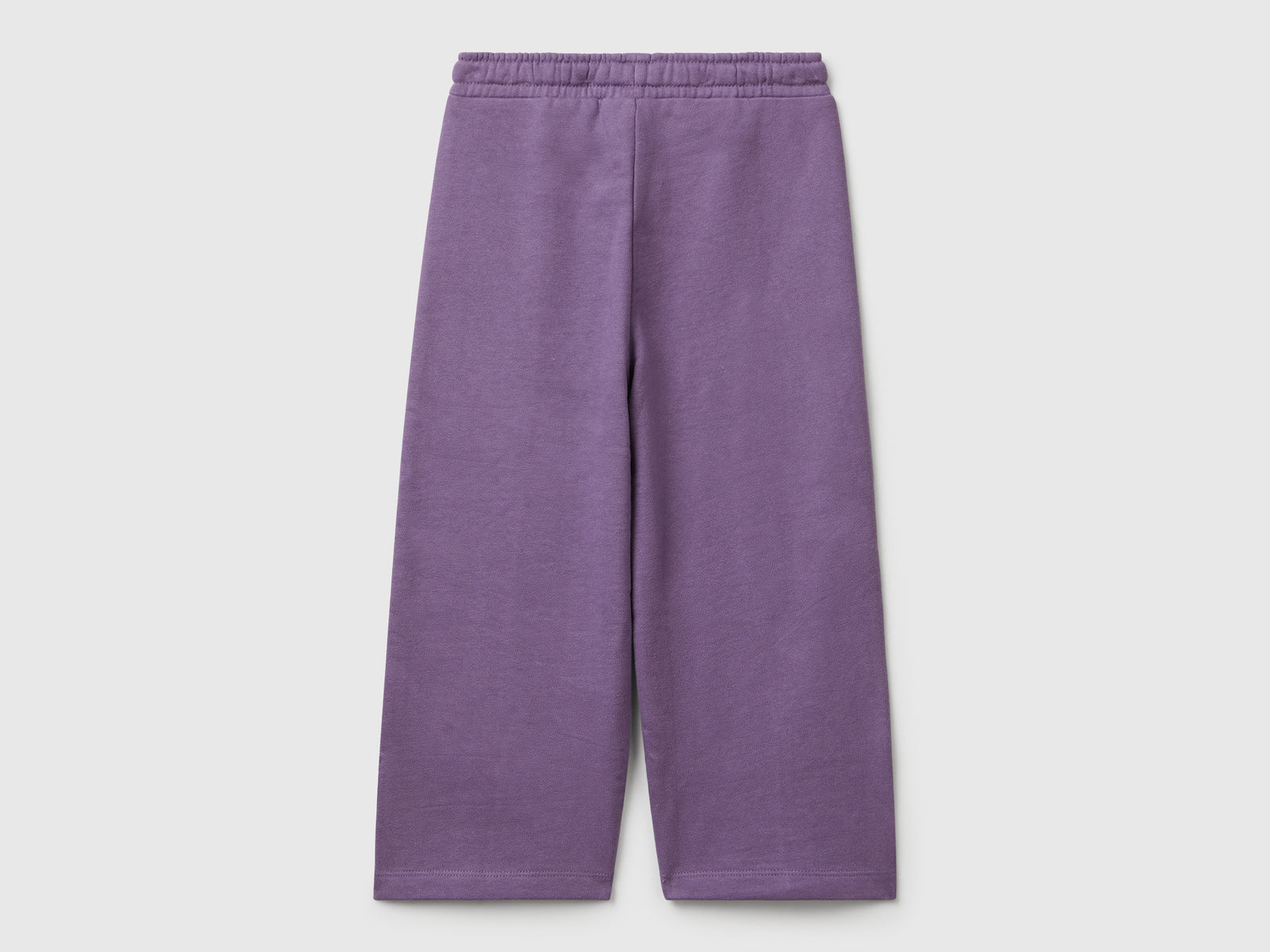 Pantaloni in felpa wide fit da bimba viola 2 | Benetton Outlet