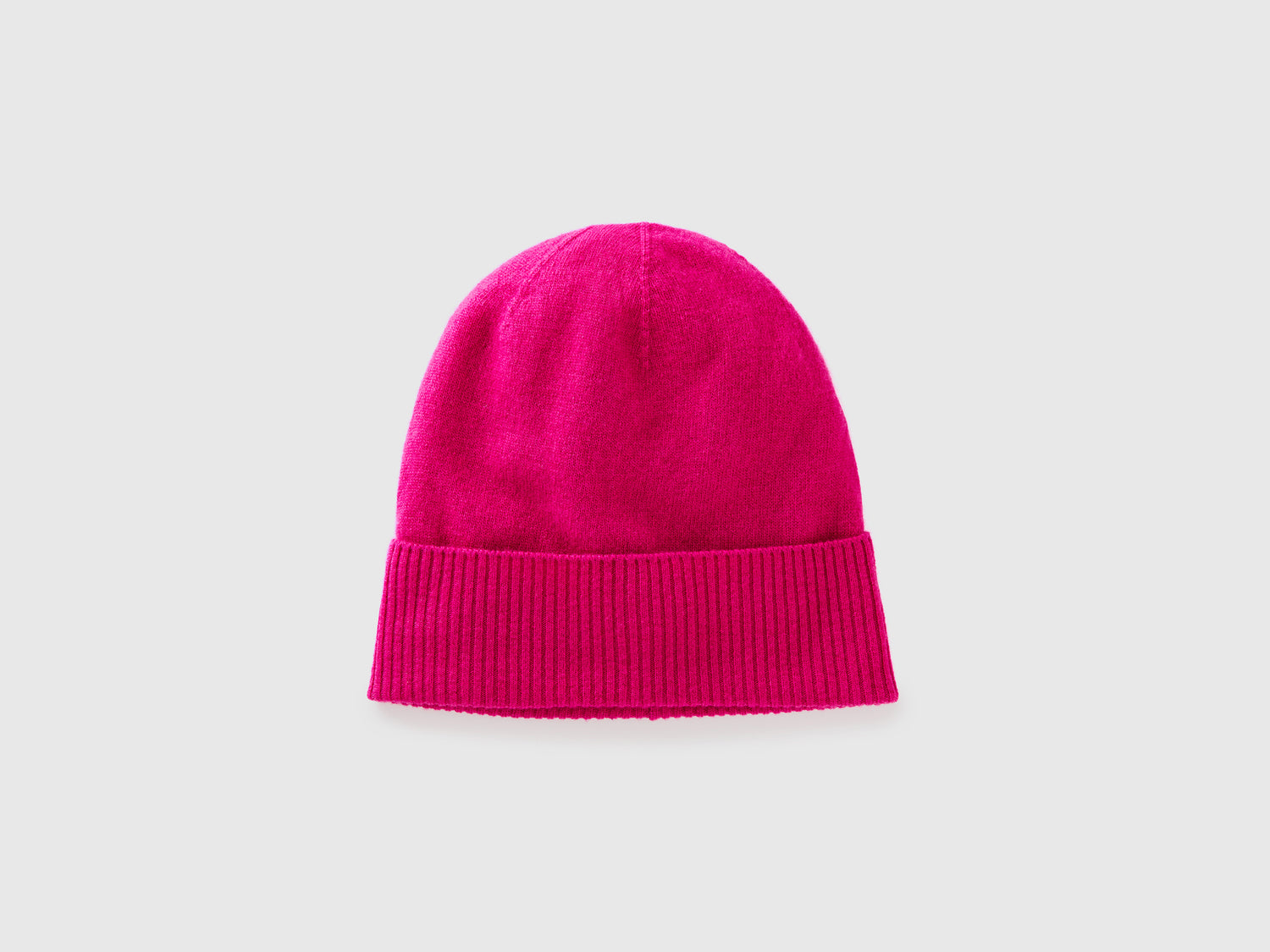 Cappello in pura lana Merino da donna ciclamino | Benetton Outlet
