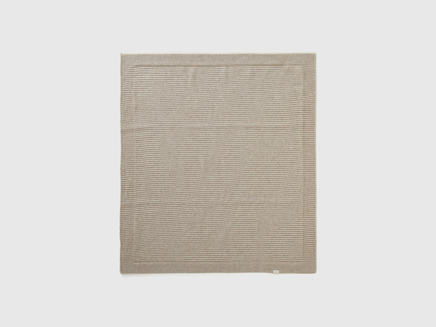 Coperta baby in misto cashmere e lana Merino da neonato beige | Benetton Outlet