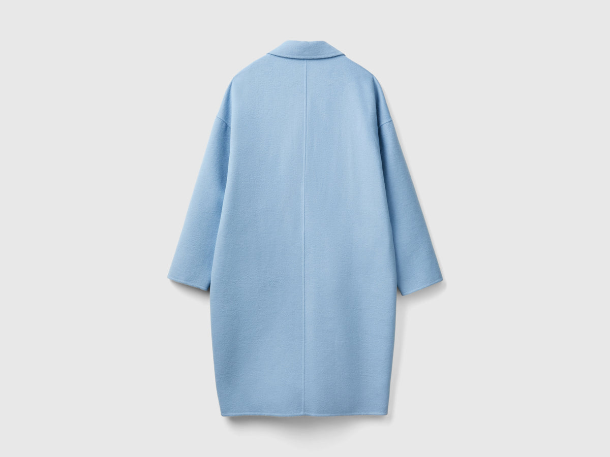 Cappotto midi in misto lana
