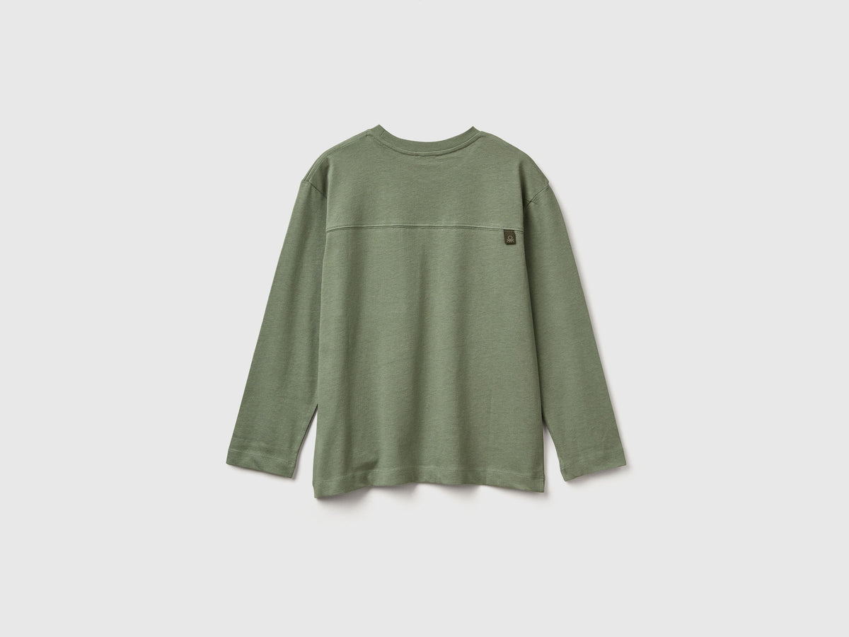 T-shirt con stampa spessorata