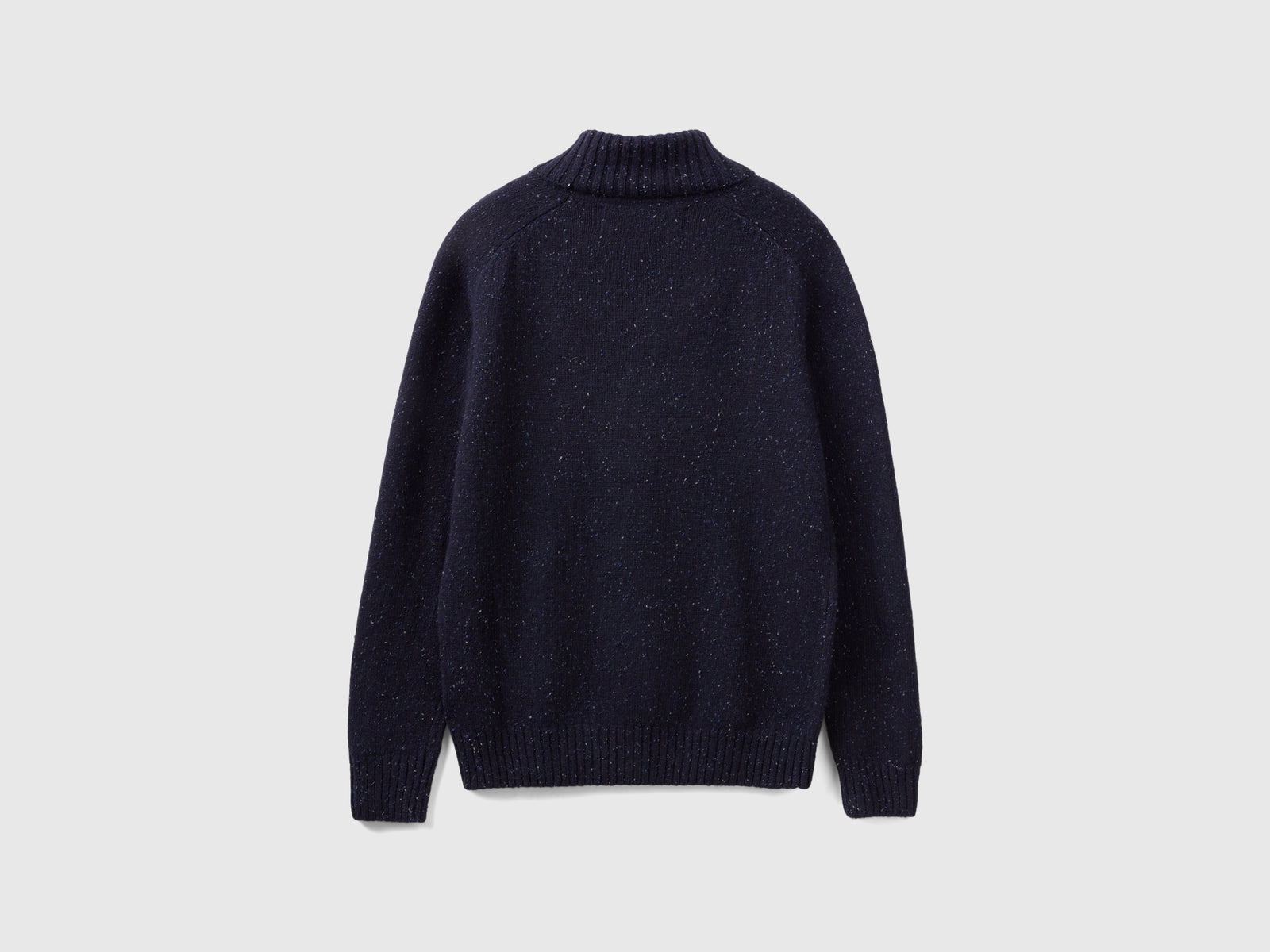 Dolcevita in misto lana da uomo blu scuro 2 | Benetton Outlet