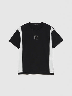 T-shirt con contrasto