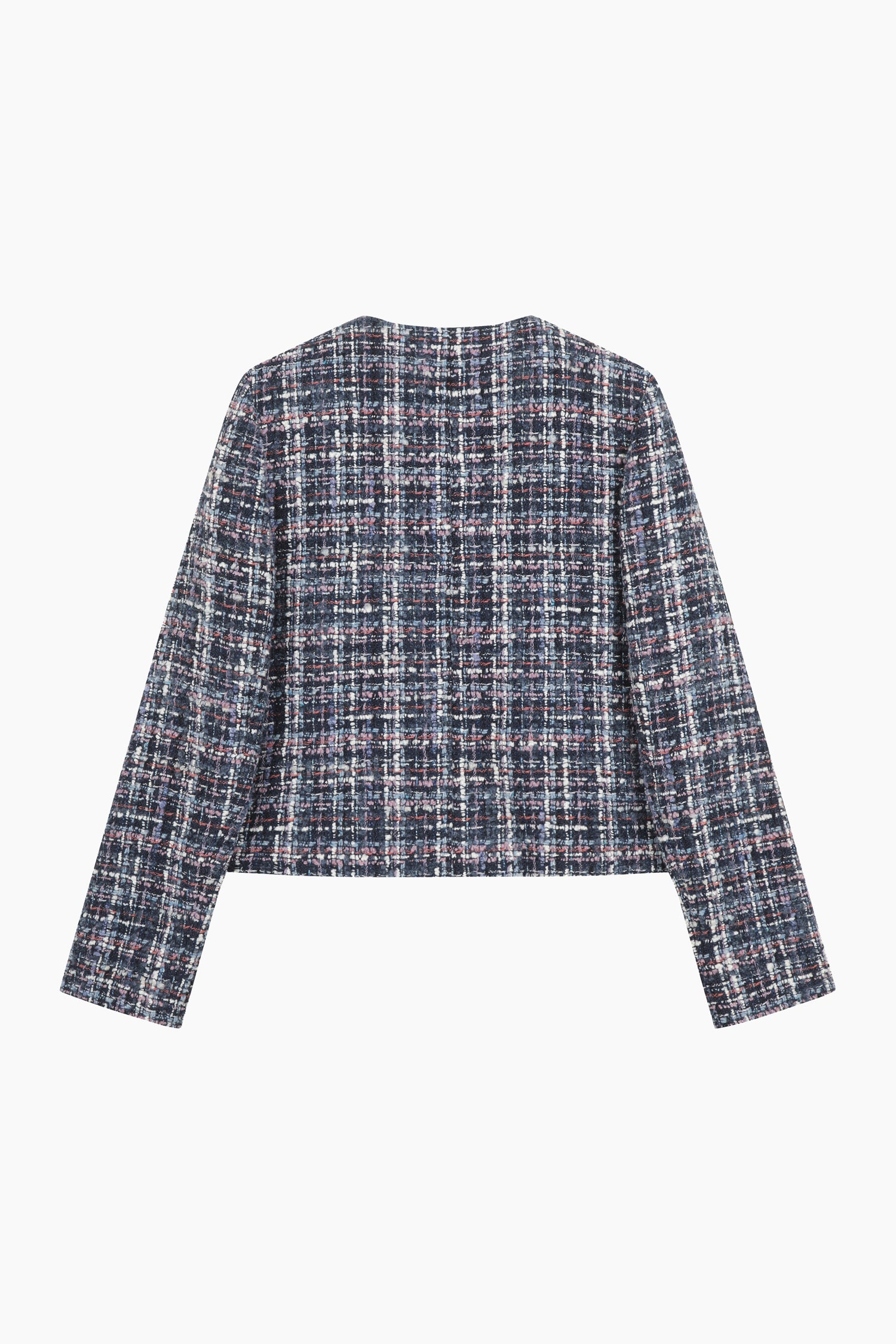 Giacca in tweed con bottoni gioiello da donna blu scuro 2 | Sisley Outlet