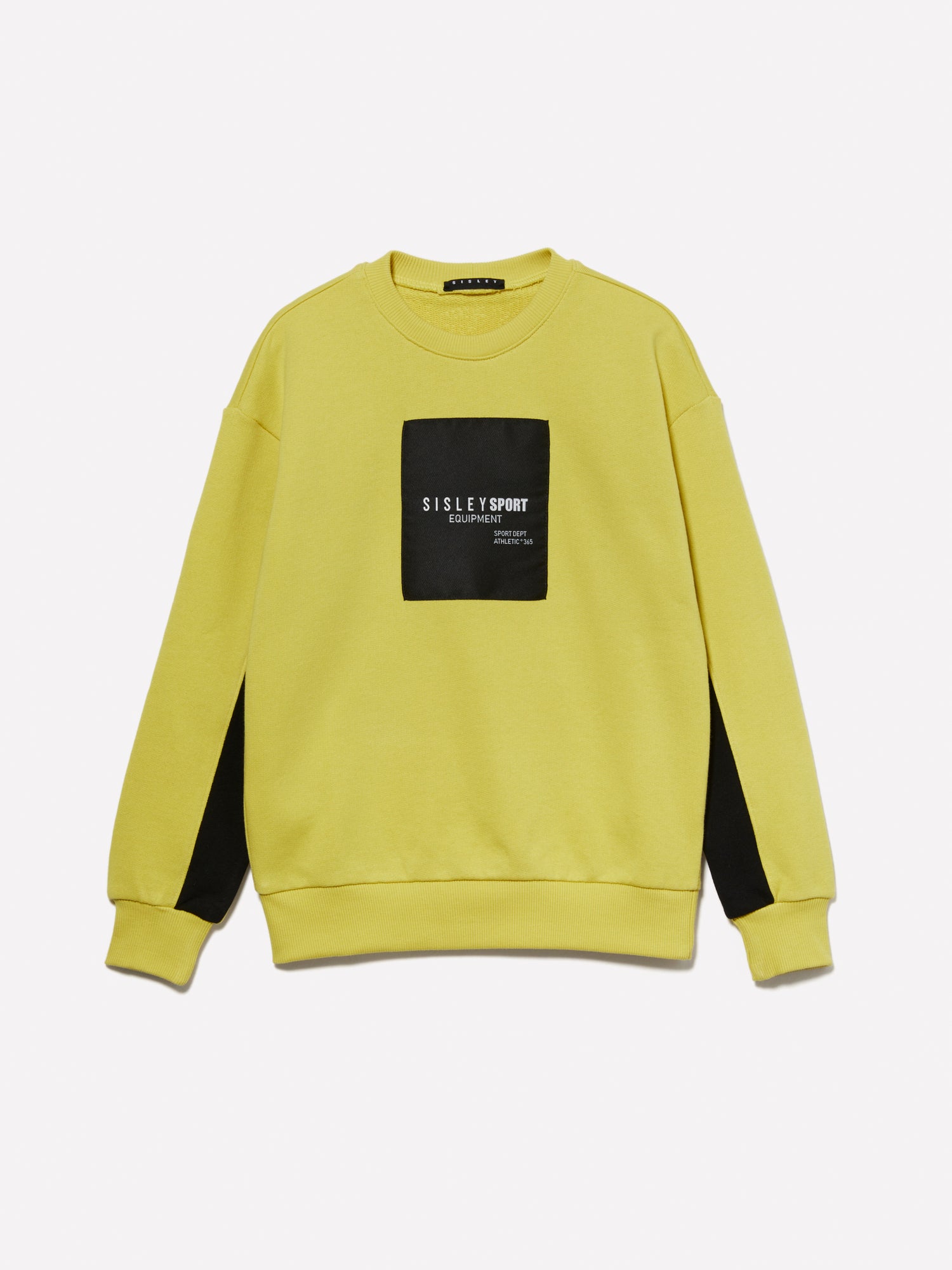 Felpa con etichetta logata da bambino giallo | Sisley young Outlet