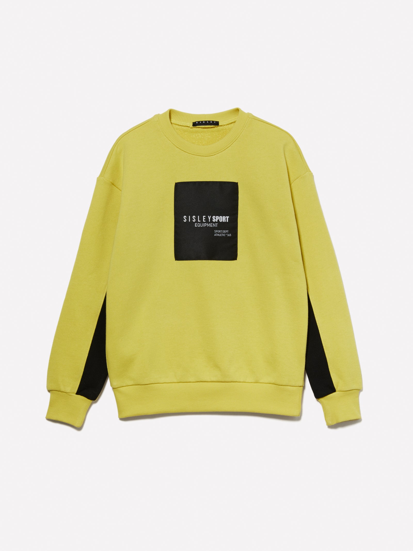 Felpa con etichetta logata da bambino giallo | Sisley young Outlet