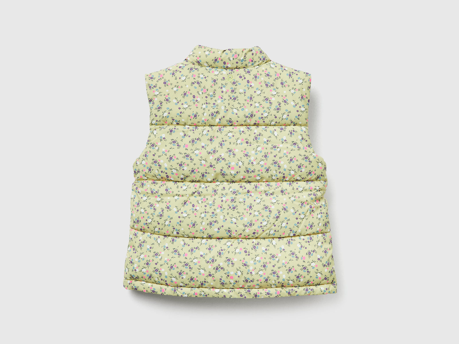 Gilet imbottito "Rain Defender" da bimba verde chiaro 2 | Benetton Outlet