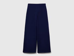 Pantaloni ampi in cotone stretch