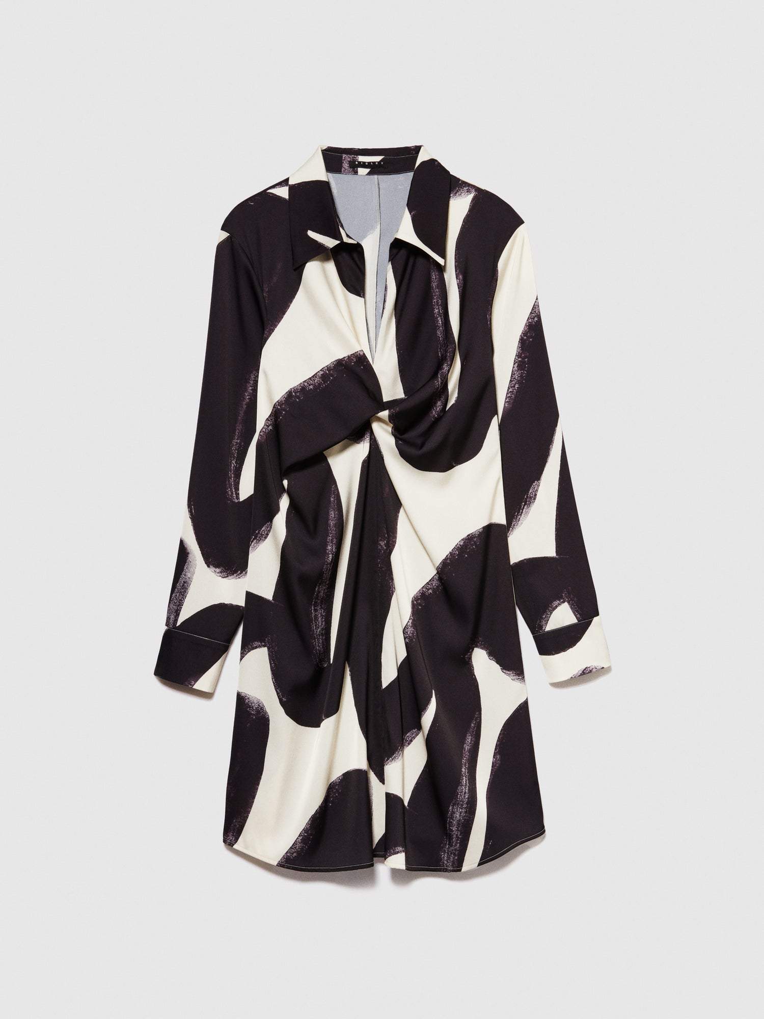 Vestito in raso stampato da donna multi-color | Sisley Outlet