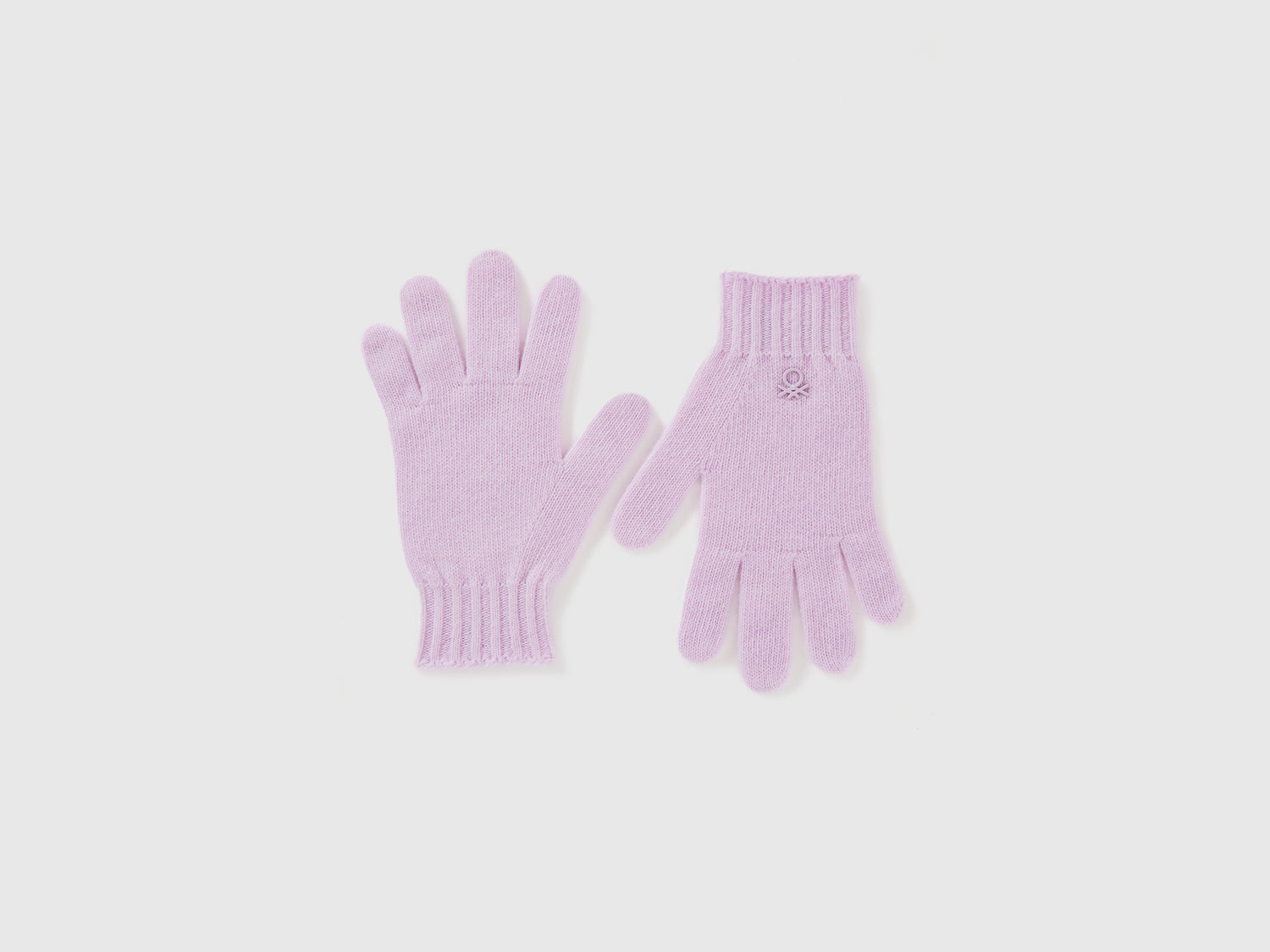 Guanti in misto lana da bambino lilla | Benetton Outlet