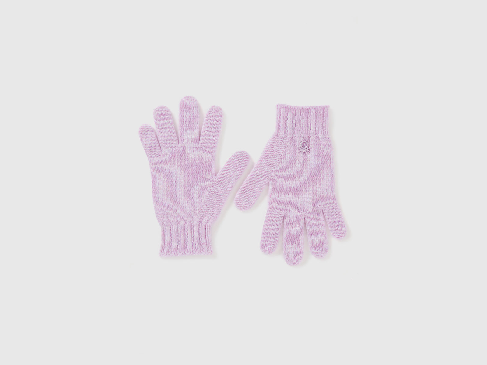 Guanti in misto lana da bambino lilla | Benetton Outlet