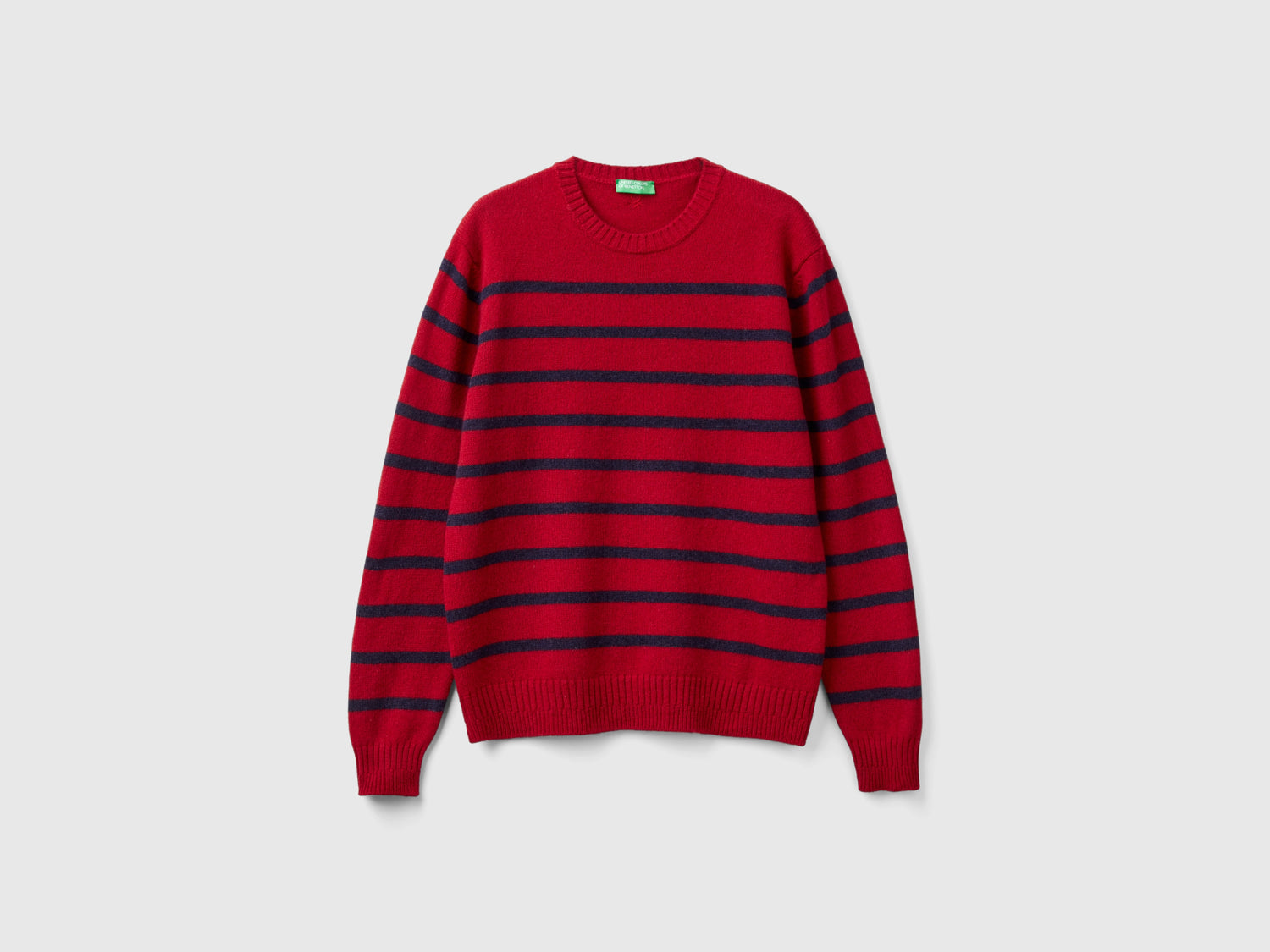 Maglia in pura lana Shetland da uomo rosso | Benetton Outlet