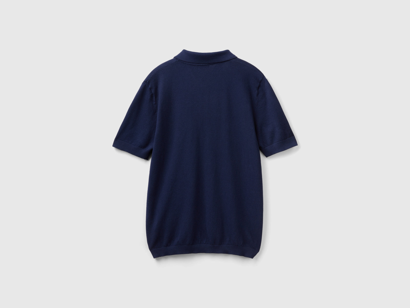 Polo in maglia a manica corta da uomo blu scuro 2 | Benetton Outlet