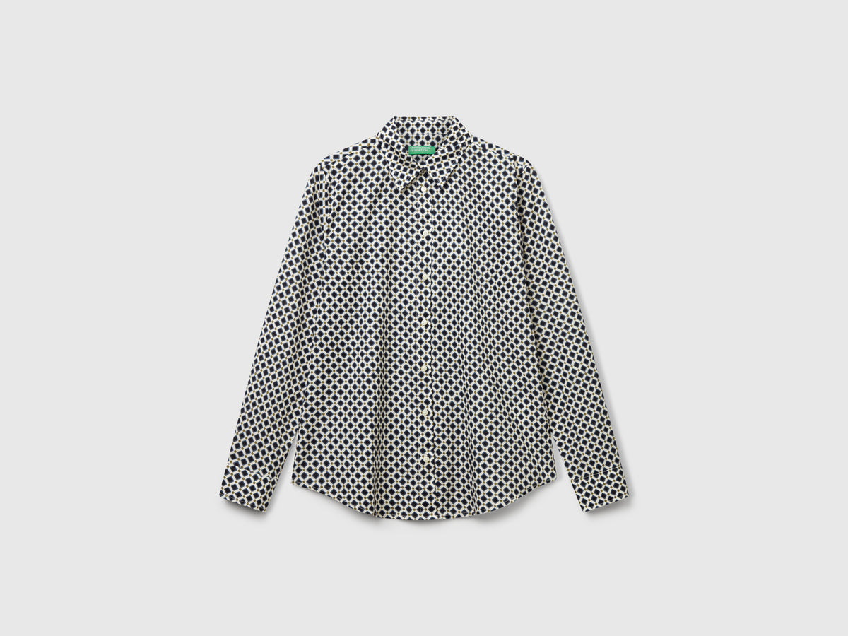 Camicia fantasia in cotone leggero