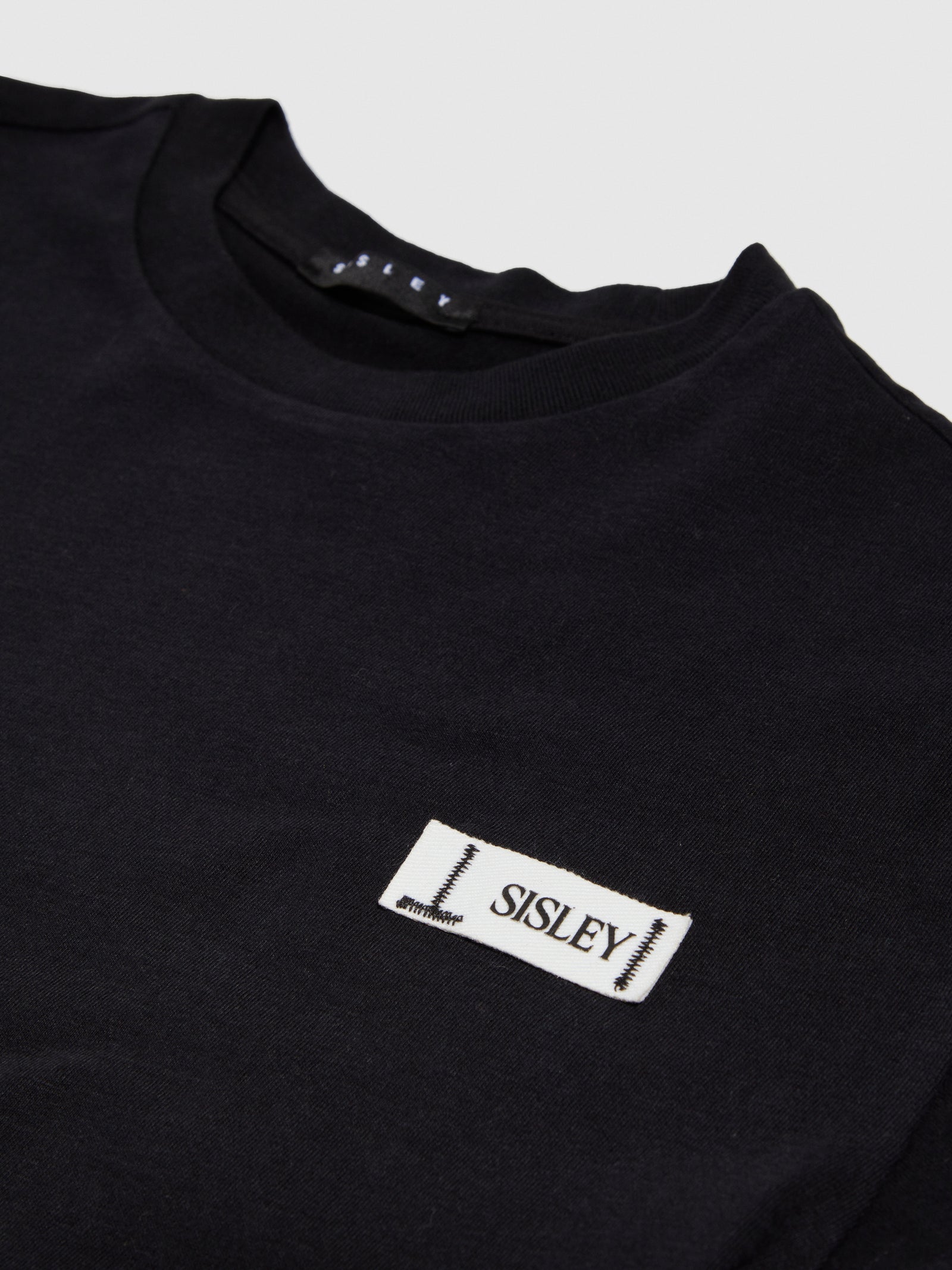 T-shirt over con stampa da bambino nero 3 | Sisley young Outlet