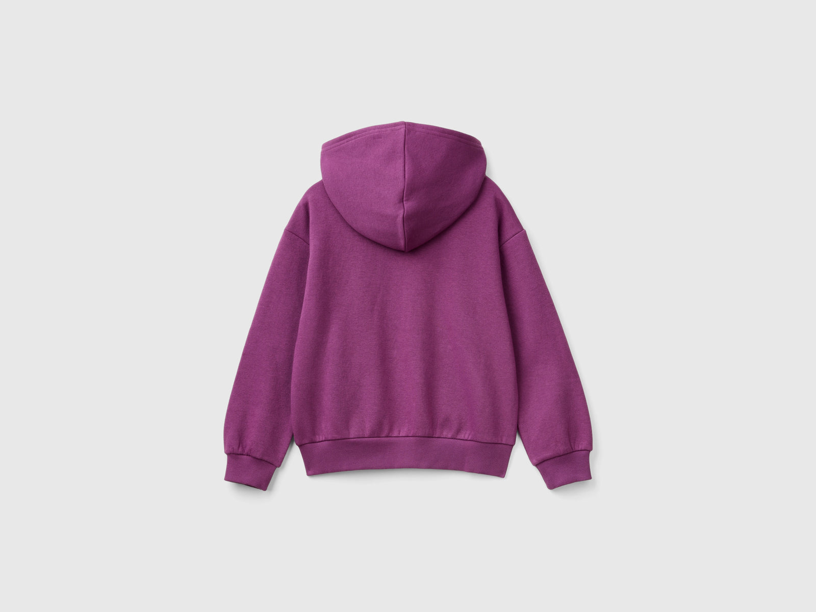 Zip-up sweatshirt with sequins da bambina malva 2 | Benetton Outlet