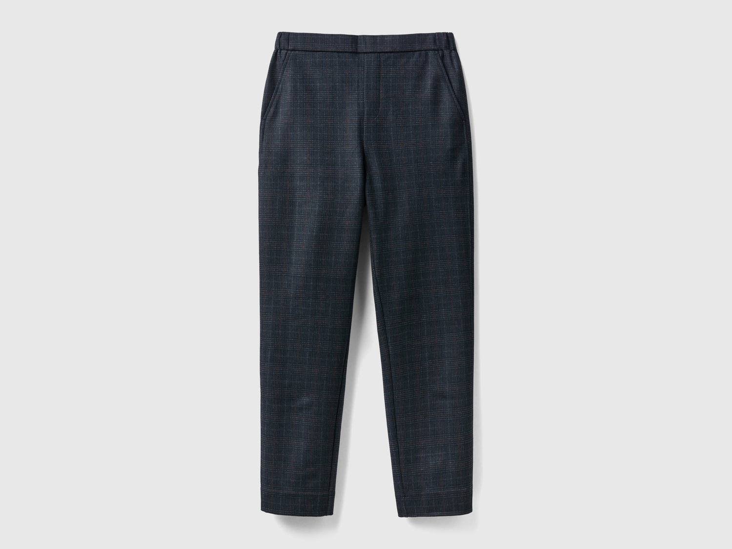Pantaloni fantasia con elastico in vita da donna nero | Benetton Outlet